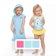 Character 2 Piece Girls Swim Set-Girl Bluey-4T